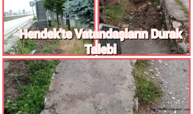 Hendek'te Vatandaşların Durak Talebi 