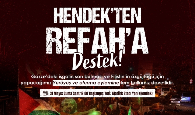 HENDEK'TEN REFAH'A DESTEK 