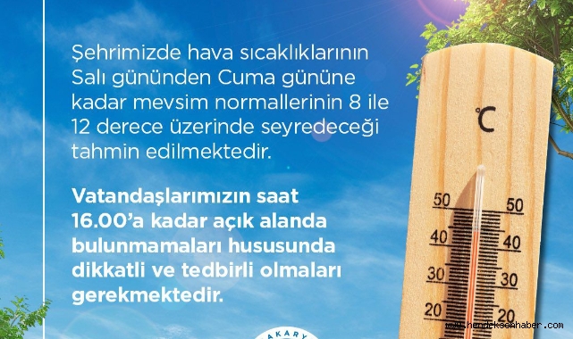 Hava sıcaklıkları için kritik uyarı: "Mümkün olduğunca evde kalalım"