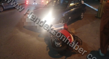 Hendek'te Kaza  otomobil ile motosiklet çarpıştı: 1 yaralı