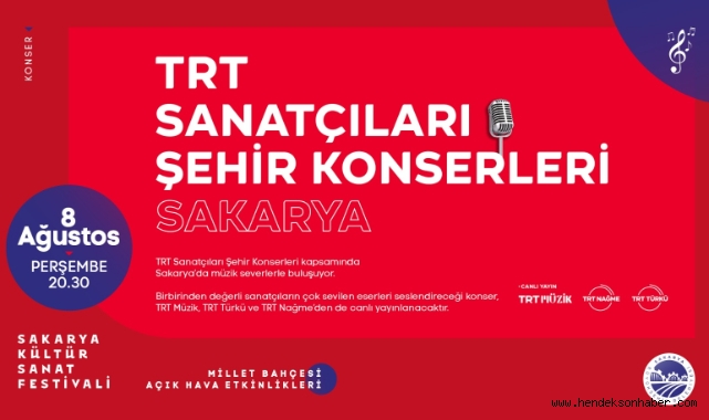 Büyükşehir yaz festivali TRT Şehir Konseri ve hemşehri buluşmalarıyla başlıyor