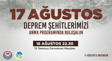 Depremin 25'inci yılı Demokrasi Meydanı'nda anılacak