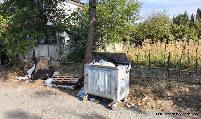HENDEK'TE ÇÖP ŞİKAYETİ GİDEREK ARTIYOR BU DEFA ŞİKAYET RASİMPAŞA'DAN