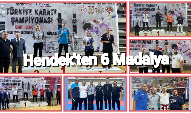 Hendek'ten 6 madalya