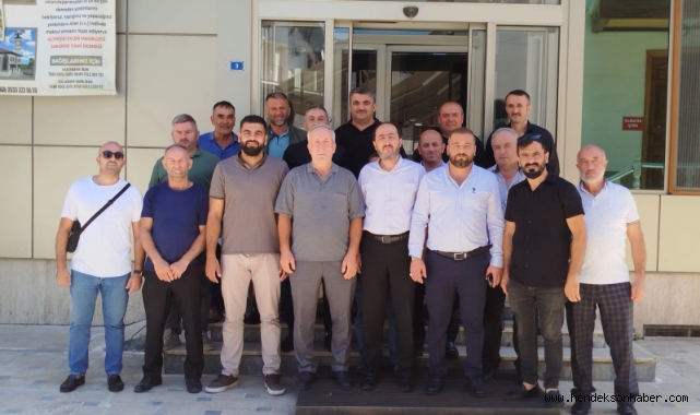 HENDEKLİ MUHTARLARDAN MÜFTÜYE HAYIRLI OLSUN ZİYARETİ