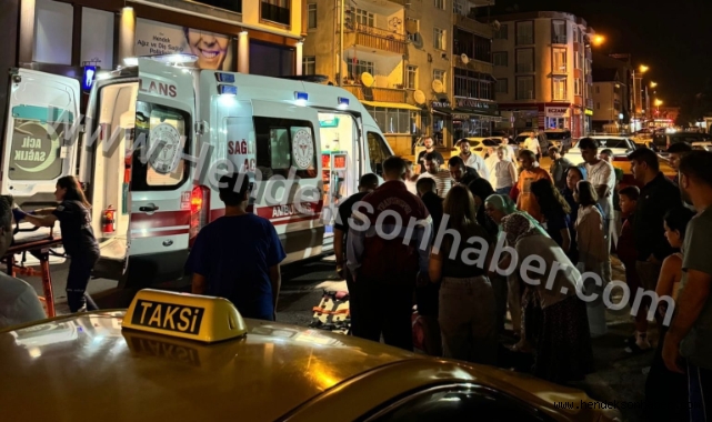 Hendek'te Kaza Moto Kurye Yaralandı