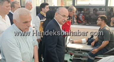 Vali Karadeniz Yaralanan İşçileri Ziyaret Etti