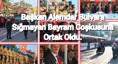 Başkan Yusuf Alemdar bulvara sığmayan bayram coşkusuna ortak oldu