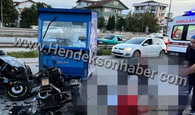 Hendek’te Feci kaza: Motosiklet Sürücüsü yaralandı