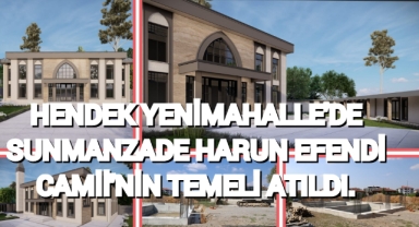 YENİMAHALLE’DE SUNMANZADE HARUN EFENDİ CAMİİ’NİN TEMELİ ATILDI