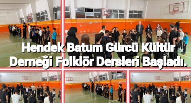 Hendek Batum Gürcü Kültür Derneği Folklor Dersleri Başladı