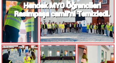 Hendek MYO Öğrencileri Rasimpaşa Camii’ni Temizledi