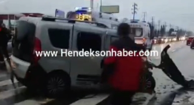 Hendek OSB Girişinde Zincirleme Kaza 