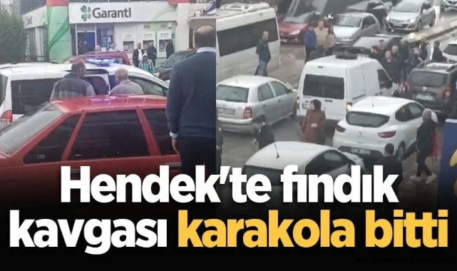 Hendek'te fındık kavgası karakolda bitti