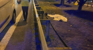 Hendek Tem Otoyolunda Feci Ölüm araç yayaya çarptı 1 kişi hayatını kaybetti