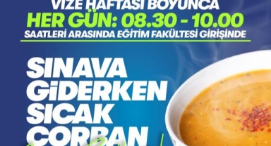 Vize Haftası Boyunca Öğrencilere Sıcak Çorba!