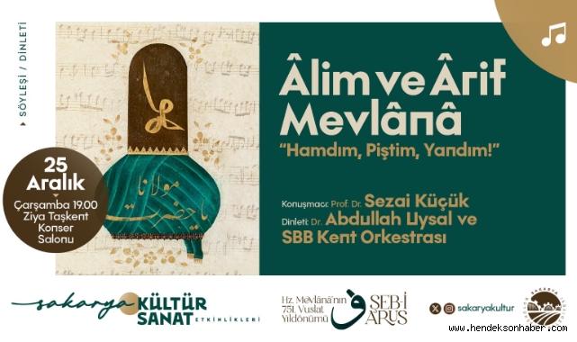 Alim ve Arif Mevlâna’ programı Ziya Taşkent’te