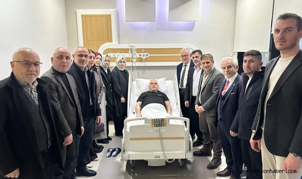 Hendek Ak Parti’den Ali İnci’ye Geçmiş Olsun Ziyareti