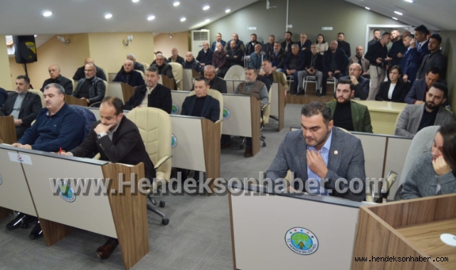 HENDEK BELEDİYE YILIN SON MECLİS TOPLANTISINDA 7 MADDE KARARA BAĞLANDI
