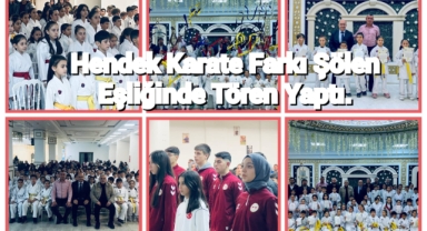 Hendek Karate Farkı Şölen  Eşliğinde Tören Yaptı 