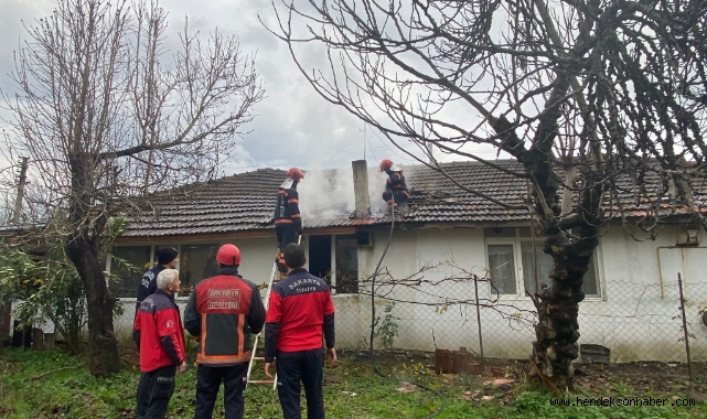 Hendek'te Baca Yangını 