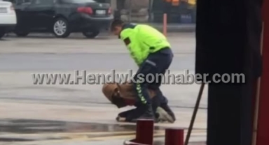 Hendek'te jandarmanın 3 kaçak göçmeni yakaladığı anlar kamerada