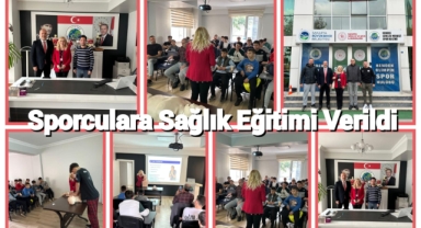 SPORCULARA SAĞLIK EĞİTİMİ VERİLDİ
