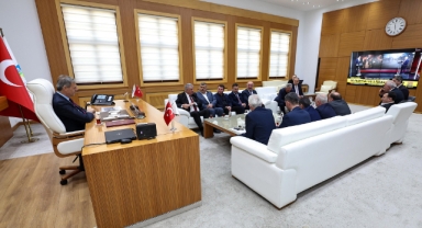 Başkan Alemdar, Federasyon Başkanı Erdem ve yönetimini konuk etti: