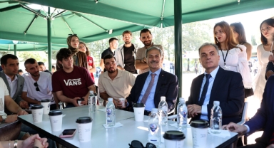 Başkan Yusuf Alemdar üniversite öğrencileriyle müjdeyi paylaştı: 