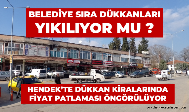 Belediye Sıra Dükkanları Yıkılıyor Mu ?