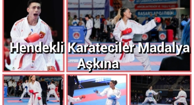 Hendekli karateciler madalya aşkına