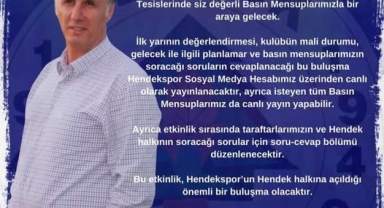 Hendekspor Basın Buluşması Başka Bahara Kaldı