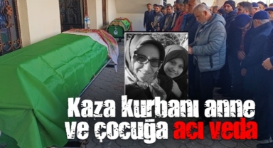 Kaza Kurbanı Hendekli Anne Ve Kızı Gözyaşlarıyla Uğurlandı
