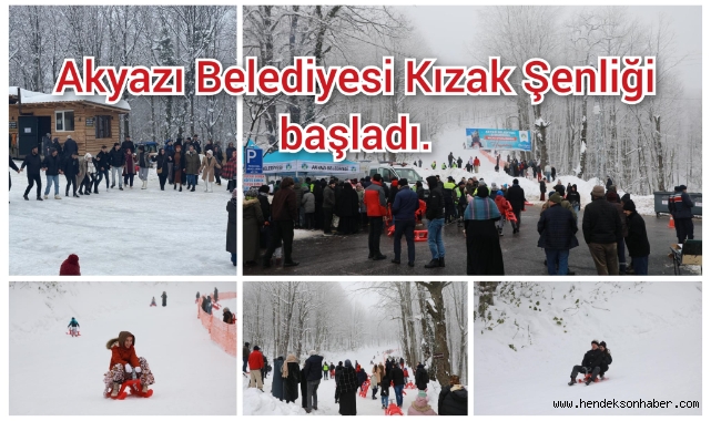 Akyazı Belediyesi Kızak Şenliği başladı 