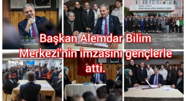 Başkan Alemdar Bilim Merkezi’nin imzasını gençlerle attı: Dev proje için resmi süreç başladı
