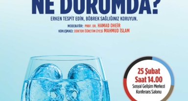 Böbrek sağlığıyla ilgili bilinmesi gerekenler bu konferansta anlatılacak 