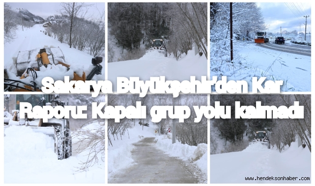 Büyükşehir’den kar raporu: Kapalı grup yolu kalmadı