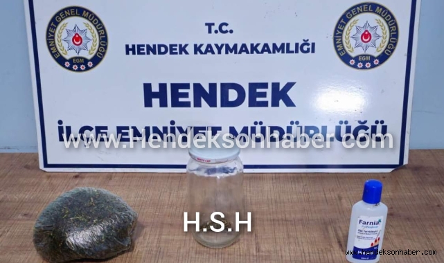 Hendek Emniyetten Uyuşturucu Operasyonu 