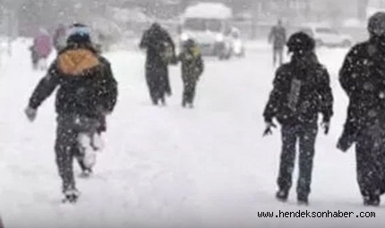Hendek'te eğitime kar engeli! 