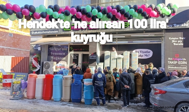 Hendek'te 'ne alırsan 100 lira' kuyruğu! 
