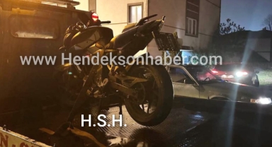 Hendek’te Trafik kurallarını hiçe sayan motosiklet sürücüsüne 71 bin lira ceza