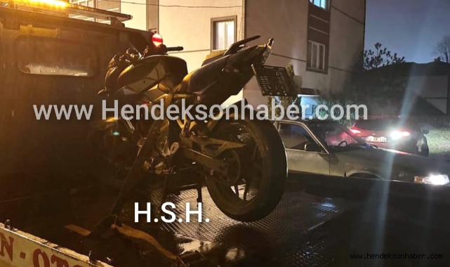 Hendek’te Trafik kurallarını hiçe sayan motosiklet sürücüsüne 71 bin lira ceza