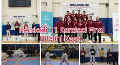 Hendekli 11 karateci final biletini kaptı.