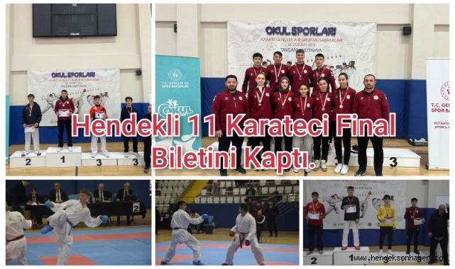 Hendekli 11 karateci final biletini kaptı.