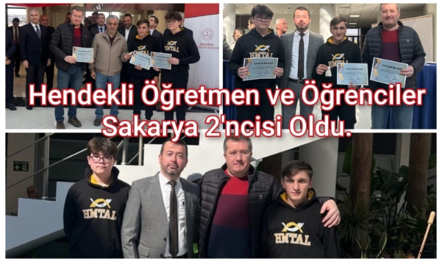 Hendekli Öğretmen Ve Öğrenciler Sakarya  2’ncisi oldu.