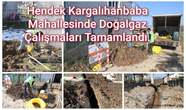 MAHALLESİNDE DOĞALGAZ ALTYAPI ÇALIŞMALARI TAMAMLANDI