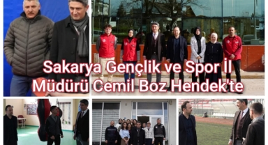 Sakarya Gençlik ve Spor İl Müdürü Cemil Boz Hendek'te 