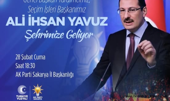 Yavuz'dan kongre sonrası ilk ziyaret Sakarya'ya