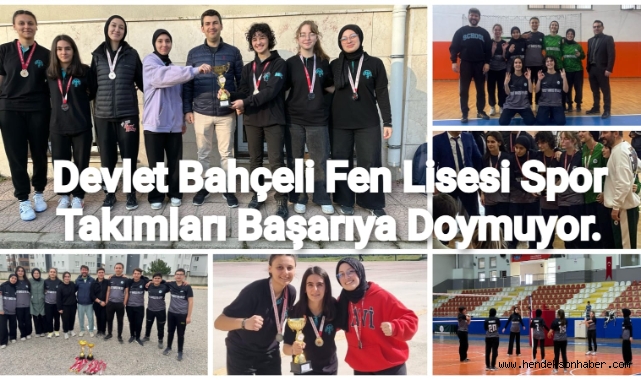 Devlet Bahçeli Fen Lisesi Spor Takımları Başarıya Doymuyor!
