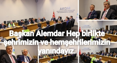 Başkan Alemdar “Hep birlikte şehrimizin ve hemşerilerimizin yanındayız”